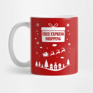 Free Express Shipping on Christmas Eve. [white] Mug